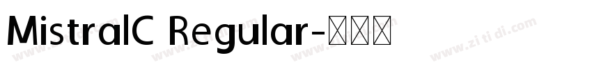 MistralC Regular字体转换